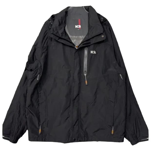 K2 블랙 로고 기능성 바람막이 100