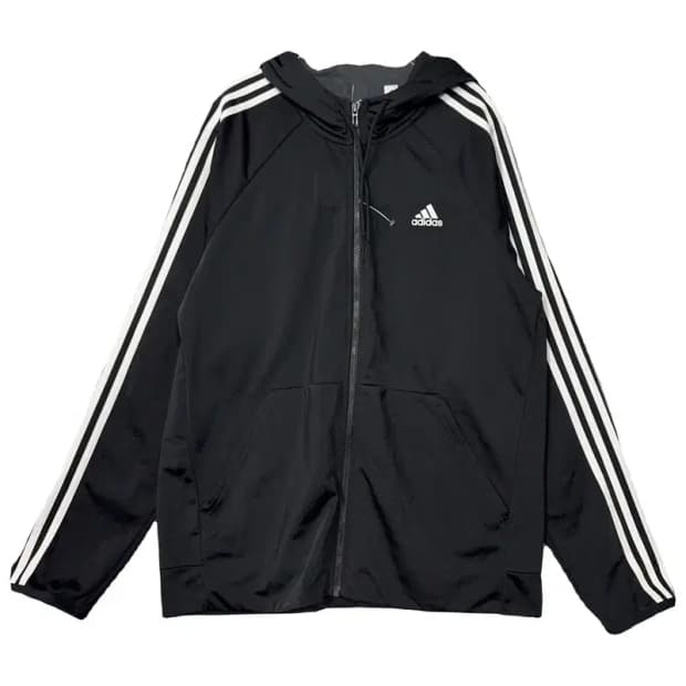 아디다스 로고 삼선 트랙 후드집업 110
