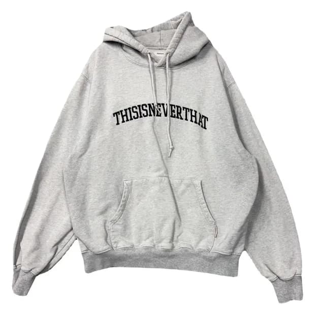 디스이즈네버댓 자수 스펠 로고 스웻 후드티 FREE