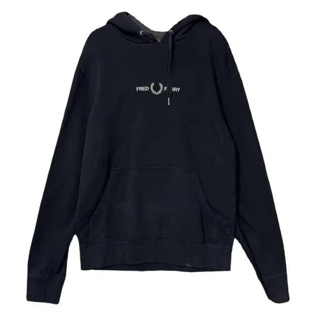 프레드페리 스펠 로고 후드티 M