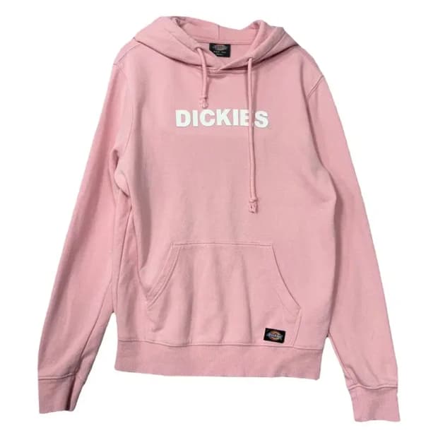 디키즈 프린팅 라이트 핑크 후드티 SMALL