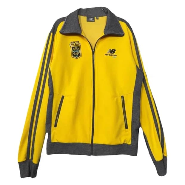 뉴발란스 옐로우 빈티지 집업 저지 L