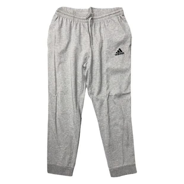 아디다스 라이트 그레이 로고 조거팬츠 L