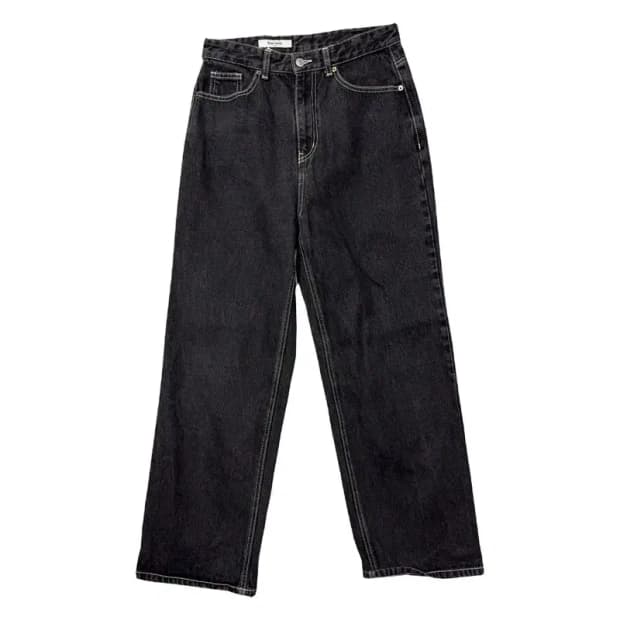 에잇세컨즈 하이 라이즈 여성 와이드핏 데님팬츠 L