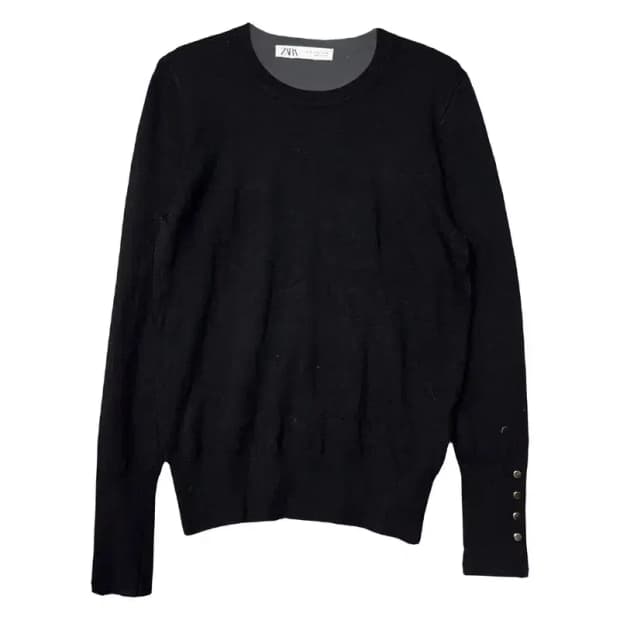 자라 블랙 비스코스 니트 M