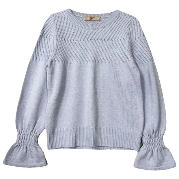 에잇세컨즈 라이트 블루 아크릴 니트 F