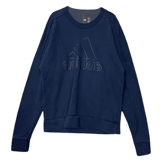 아디다스 프린팅 네이비 맨투맨 2XL