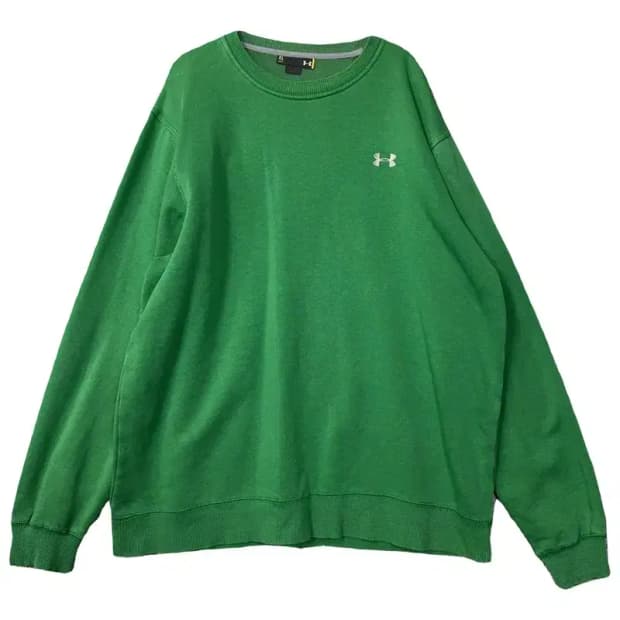 언더아머 그린 로고 오버핏 맨투맨 XL