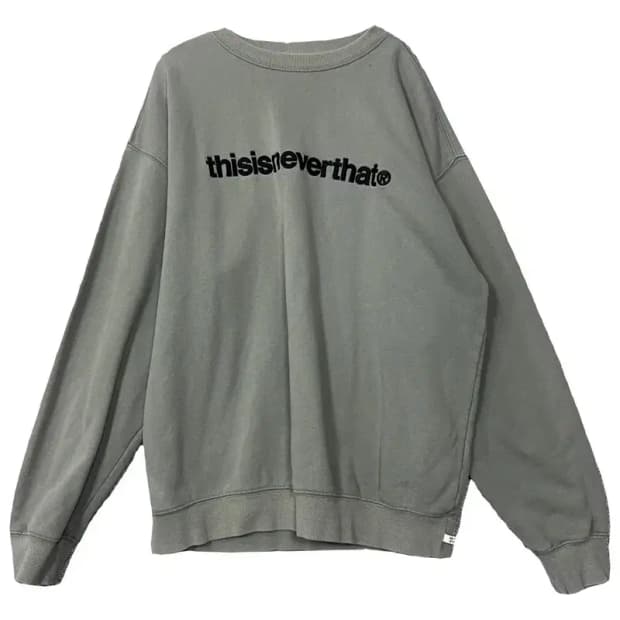 디스이즈네버댓 프린팅 다크 그린 스웻셔츠 맨투맨 XL
