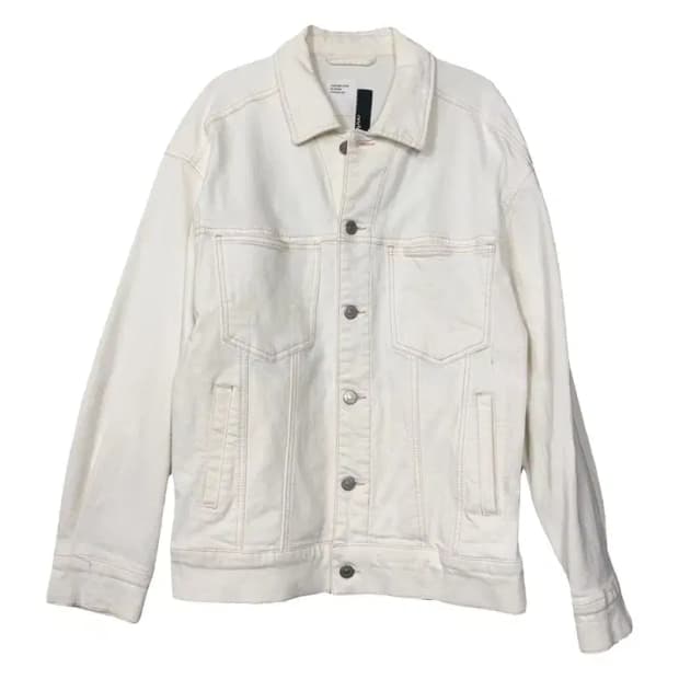 안다르 크림 여성 오버핏 데님 자켓 2
