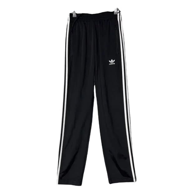 아디다스 블랙 로고 삼선 바지 XS