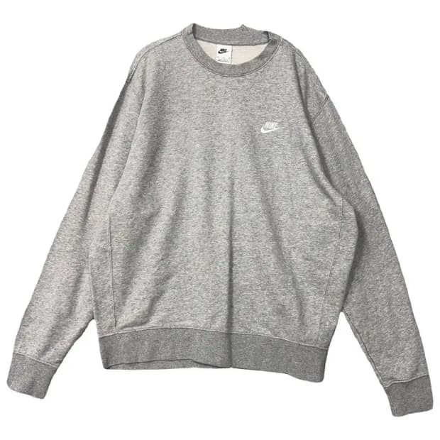 나이키 라이트 그레이 로고 맨투맨 XL
