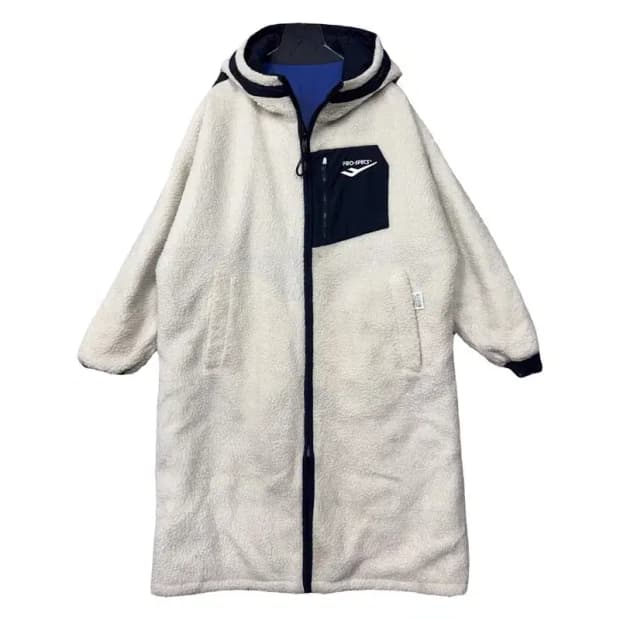 프로스펙스 양면 뽀글이 블랙 크림 롱 점퍼 100(L)