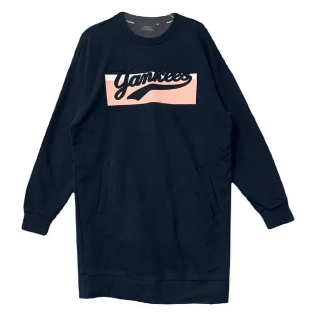 엠엘비 프린팅 네이비 원피스 85