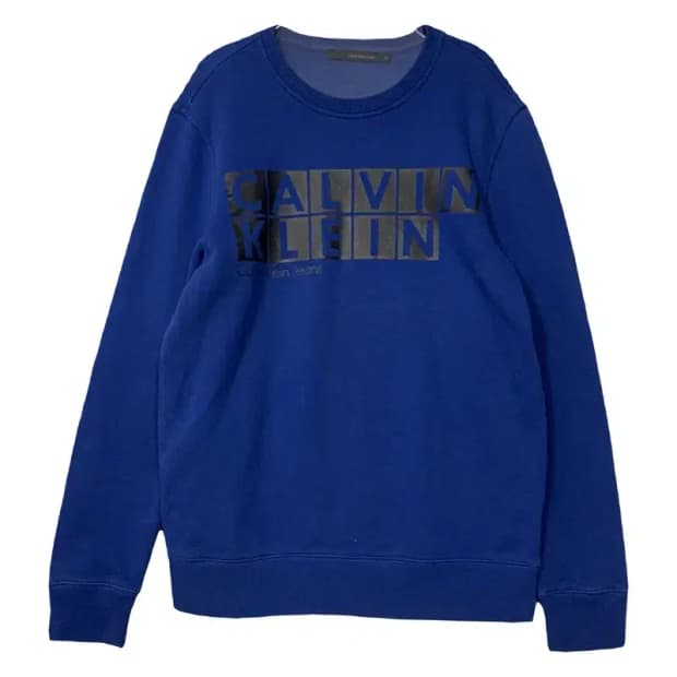 캘빈클라인 프린팅 블루 맨투맨 M