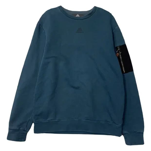 그레고리 프린팅 블루 맨투맨 M