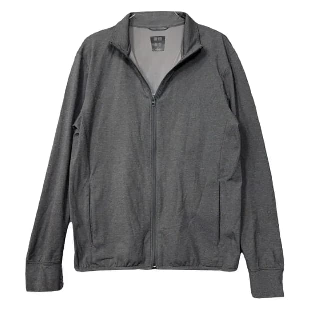 유니클로 그레이 기능성 집업 S