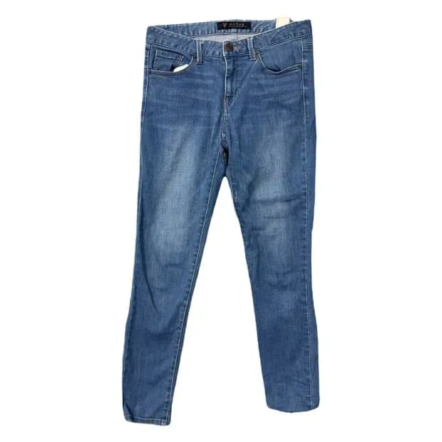 게스 여성 삼각 로고 연청 스키니진 70(28)