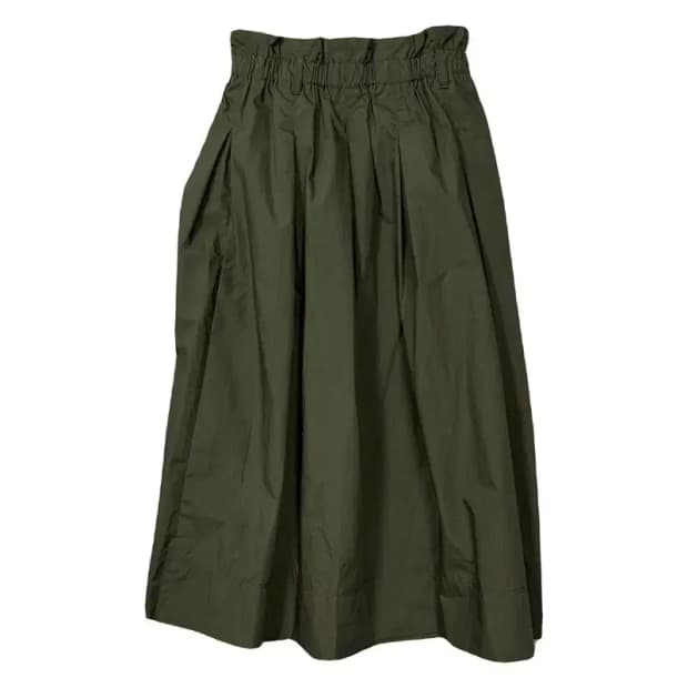 유니클로 카키 롱 스커트 S