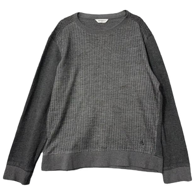 빈폴 그레이 울 맨투맨 100