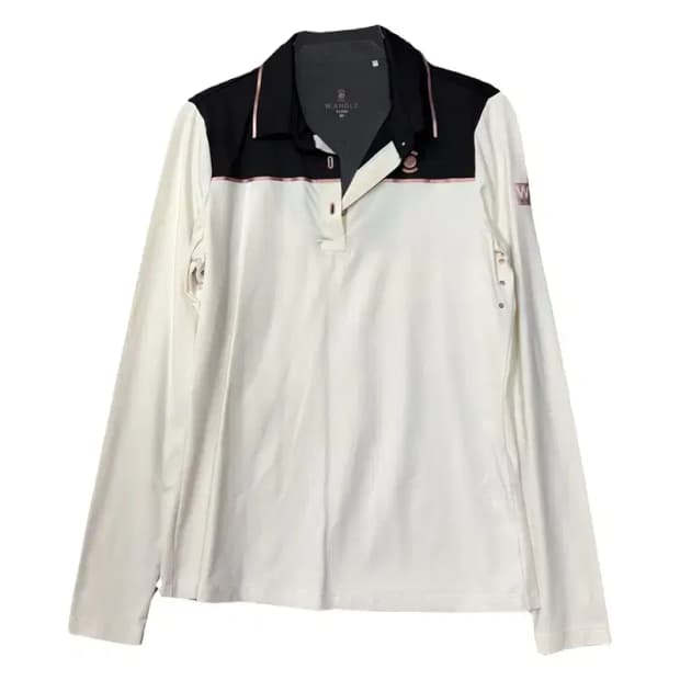 와이드앵글 크림 골프 기능성 긴팔티 90