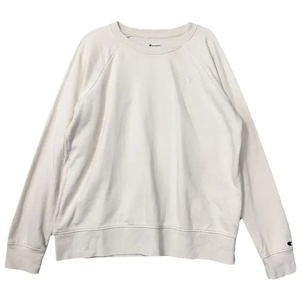 챔피온 크림 로고 맨투맨 S/CH