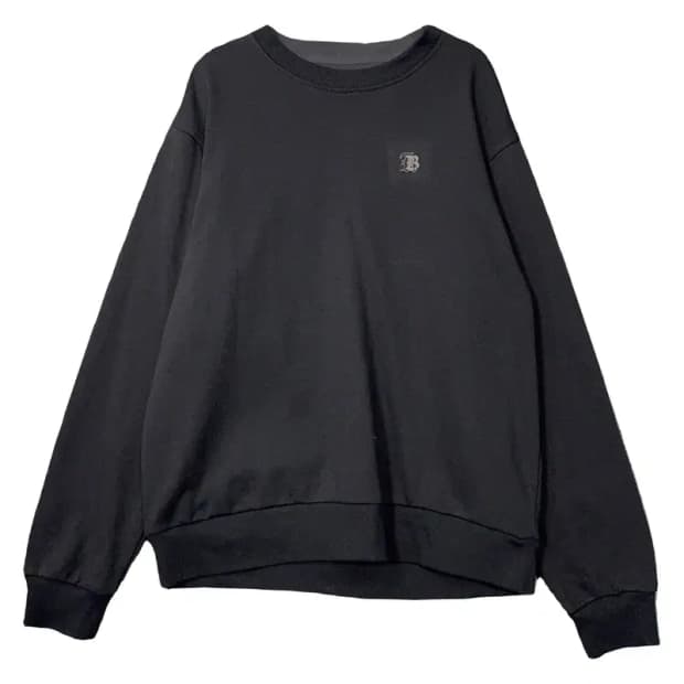 버커루 블랙 로고 맨투맨 L