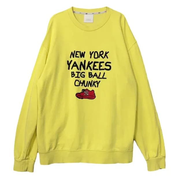 엠엘비 프린팅 옐로우 맨투맨 M(95)