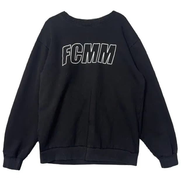 FCMM 프린팅 블랙 맨투맨 MEDIUM