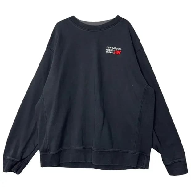 뉴발란스 블랙 로고 스웻셔츠 XL