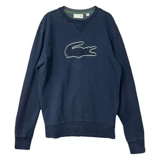 라코스테 빅로고 네이비 맨투맨 95