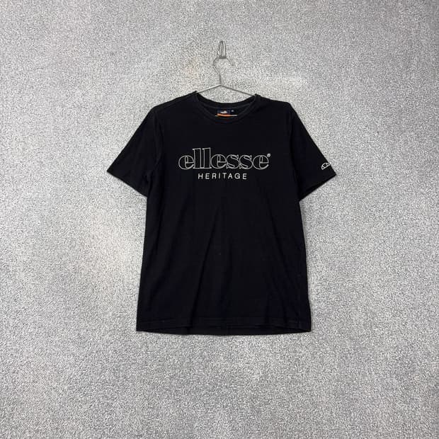 엘레쎄 프린팅 블랙 반팔 티 95