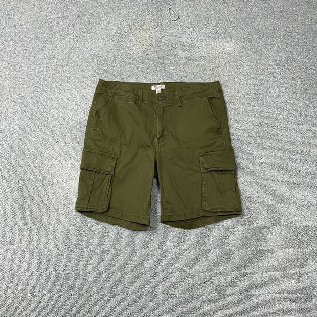 후아유 빈티지 카고 카키 반바지 L