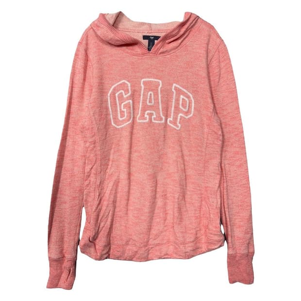 갭 프린팅 라이트 핑크 후드티 S