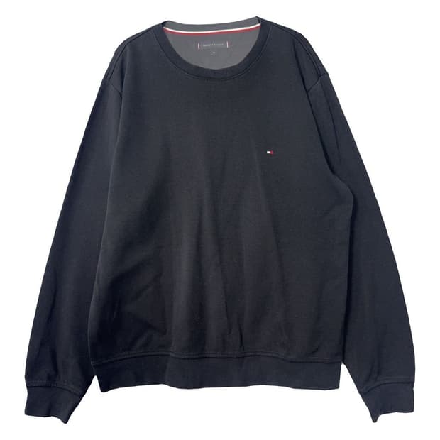 타미힐피거 블랙 로고 캐주얼 맨투맨 XL