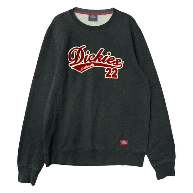 디키즈 프린팅 그레이 맨투맨 LARGE