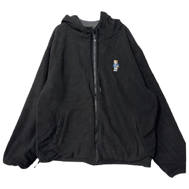 예일 양면 리버시블 로고 후드 점퍼 자켓 XL