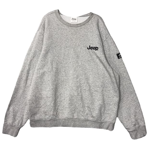 지프 심플 로고 라이트 그레이 맨투맨 XXL