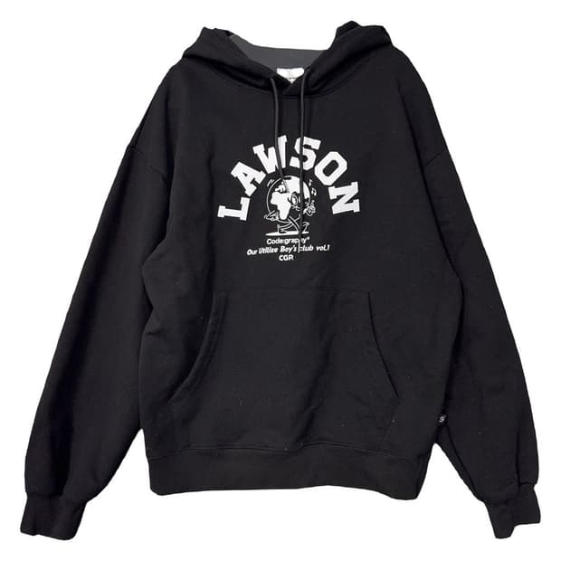 코드그라피 프린팅 블랙 후드티 S