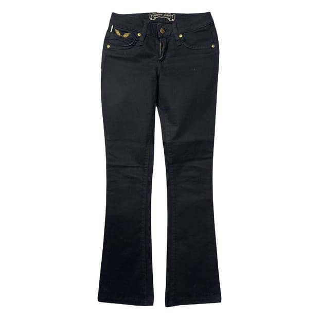 로빈슨 진 Y2K 블랙 부츠컷 데님팬츠 24