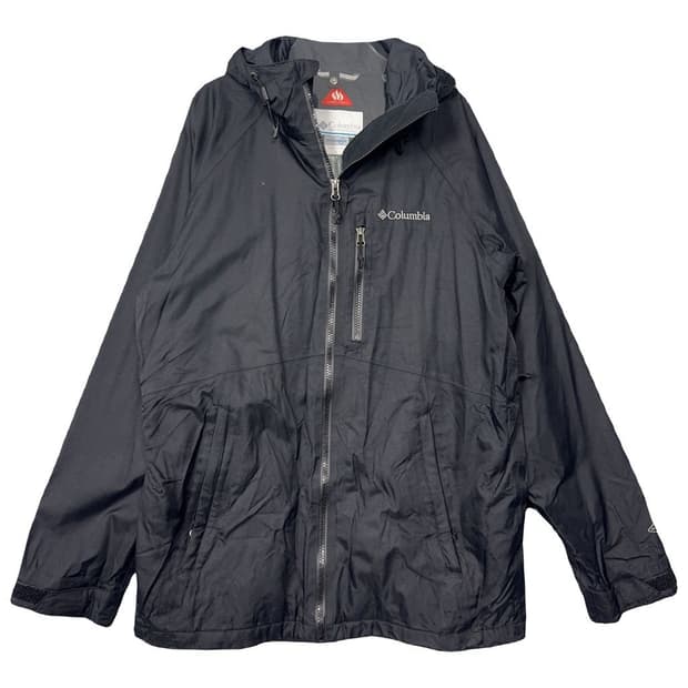 콜롬비아 블랙 로고 기능성 바람막이 윈드자켓 S