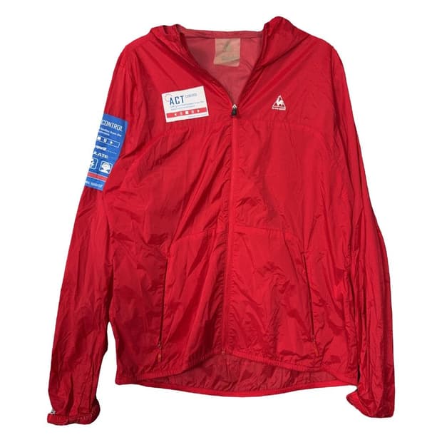 르꼬끄 스포츠 레드 로고 프린팅 후드 바람막이 90(M)