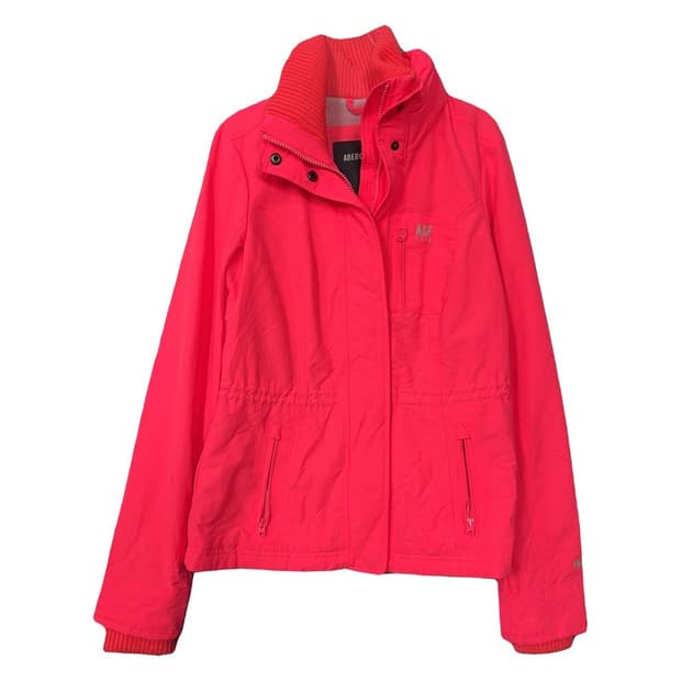 아베크롬비 핑크 순록 로고 바람막이 윈드 자켓 S