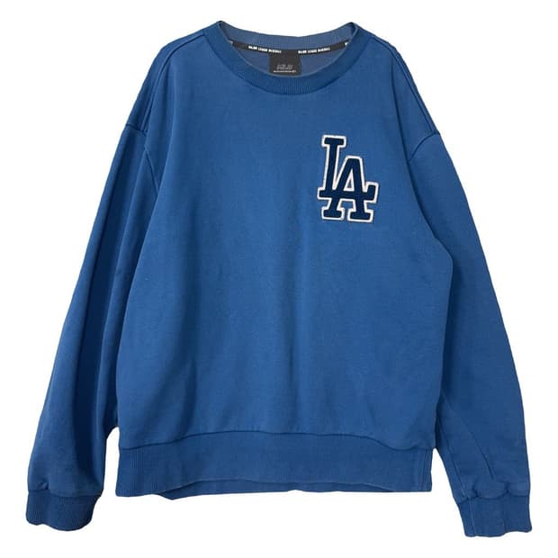 MLB LA다저스 로고 블루 맨투맨 100