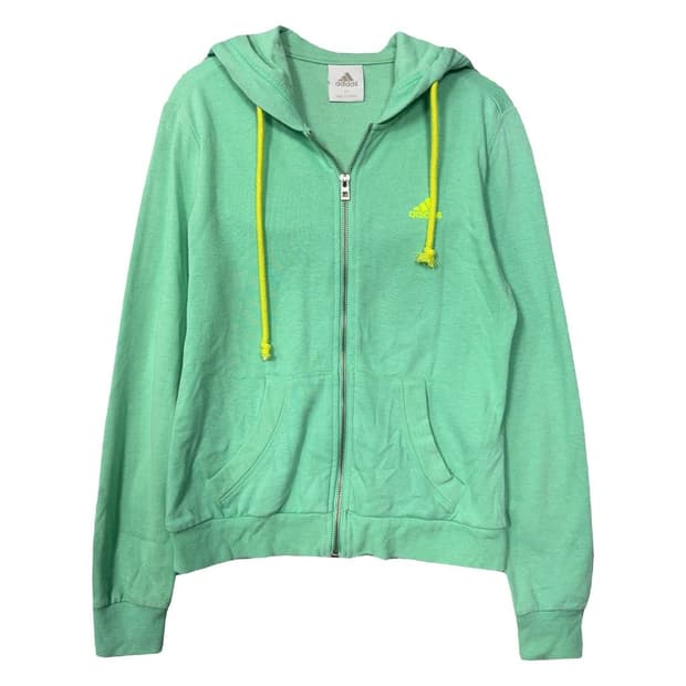아디다스 민트 빈티지 로고 후드 집업 85