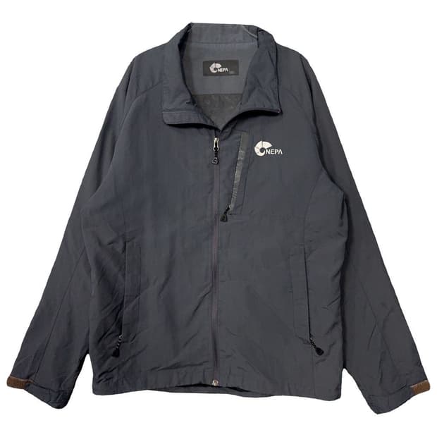 네파 그레이 로고 기능성 집업 100