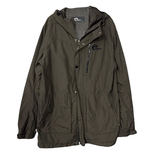 네파 카키 로고 등산 기능성 바람막이 M