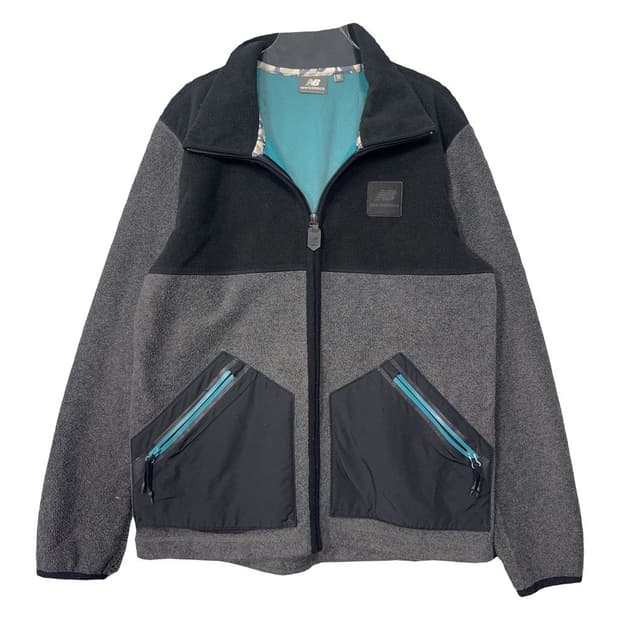 뉴발란스 그레이 로고 기능성 집업 M