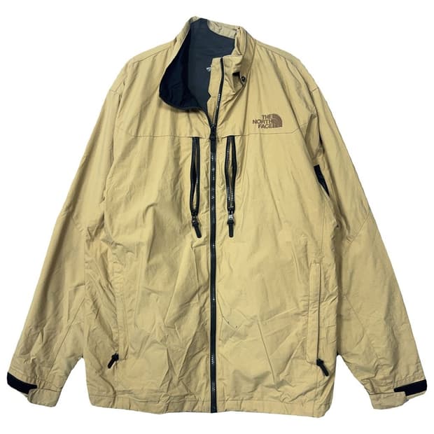 노스페이스 베이지 로고 기능성 바람막이 윈드자켓 XL