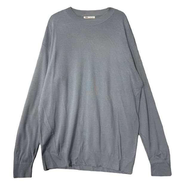 자라 라이트 블루 캐주얼 비스코스 니트 M